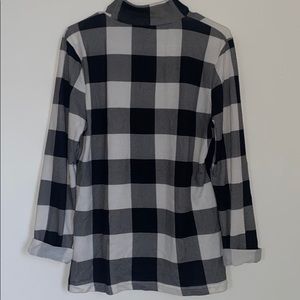 Buffalo Plaid SheinPlus Turtleneck Top